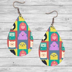 Adventure Time Earrings: Hypoallergenic